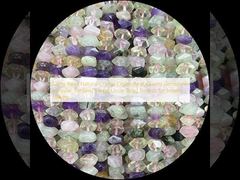 Perles de pierres précieuses Cristal naturel Citrine Rose Quartz Pierre précieuse Irrégulière en forme tombée Franges de perles en vrac pour la fabrication de bijoux