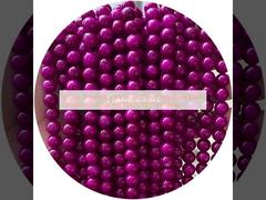 Variété de perles de pierre calcédoine lisse et ronde Perles de pierre précieuse pour bracelet Perles de bijoux