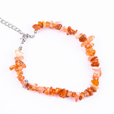 Pierre précieuse naturelle réglable Chips irréguliers Bracelet de pierre de gravier Énergie de guérison bijoux