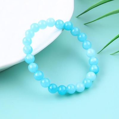 Brassières de pierre précieuse de guérison Aquamarin Brassière de guérison de fête bijoux OEM