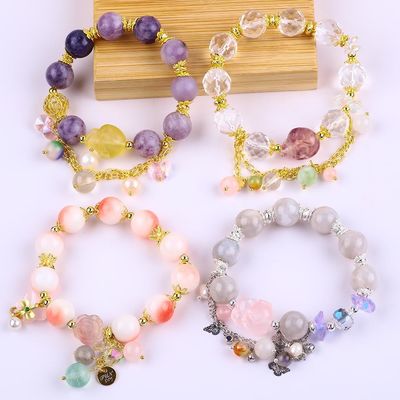 Joyaux de fête pierres précieuses bracelets de pierre pour donner des cadeaux