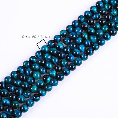 8 mm Lac bleu oeil de tigre pierre précieuse de guérison de pierre de cristal perles pour la fabrication de bijoux
