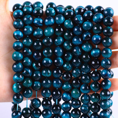 8 mm Lac bleu oeil de tigre pierre précieuse de guérison de pierre de cristal perles pour la fabrication de bijoux