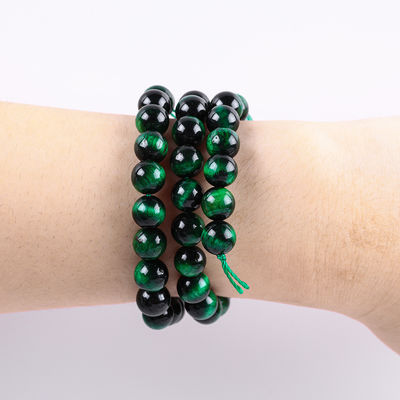 8 mm d'œil de tigre vert pierre précieuse de guérison des perles de pierre de cristal pour la fabrication de bijoux