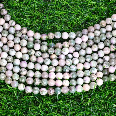 Perle ronde de jade chanceux pierre précieuse de cristal naturel taille de perle différente fils de perle en vrac pour la fabrication de bijoux bricolage