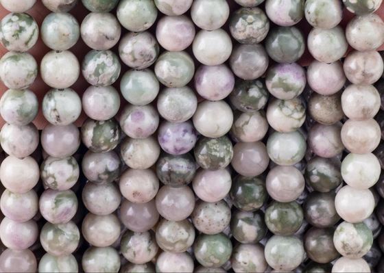 Perle ronde de jade chanceux pierre précieuse de cristal naturel taille de perle différente fils de perle en vrac pour la fabrication de bijoux bricolage