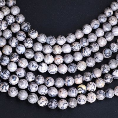 8 mm Carte naturelle pierre de pierre précieuse perles de pierre de cristal pour la fabrication de bijoux