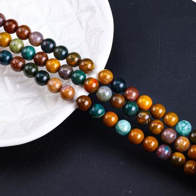 8 mm pierre naturelle de l'océan perles de pierre précieuse de cristal pour la fabrication de bijoux