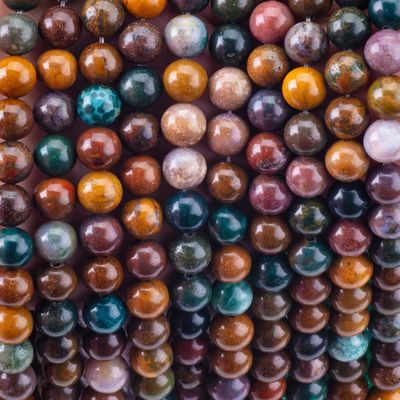 8 mm pierre naturelle de l'océan perles de pierre précieuse de cristal pour la fabrication de bijoux