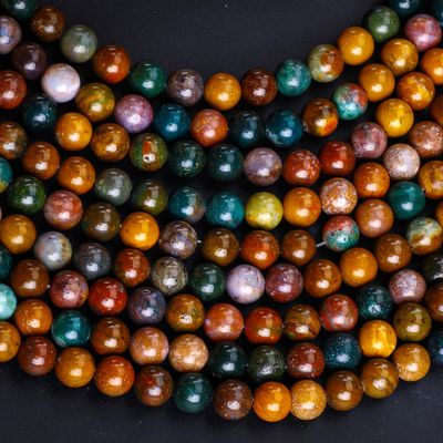8 mm pierre naturelle de l'océan perles de pierre précieuse de cristal pour la fabrication de bijoux