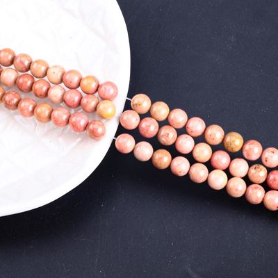 8 mm de séquoia grain pierre précieuse de guérison des perles de pierre de cristal pour la fabrication de bijoux