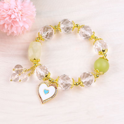 Bracelet à perles rondes élastique 14 mm pour la méditation