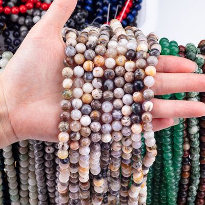 Genuine de bambou naturel Agate pierre précieuse Pour les bijoux Faire Diy Bracelet Collier Ring