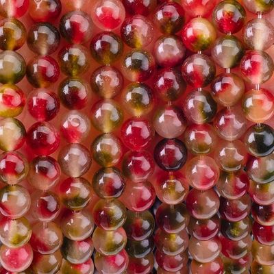 8 mm de pierre précieuse agate de fleurs claires pierre de cristal de guérison perles pour la fabrication de bijoux