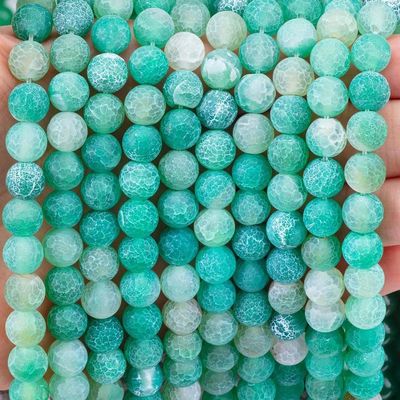 Des perles de cristal d'améthyste naturel de 8 mm vertes polies pour le collier de bracelet
