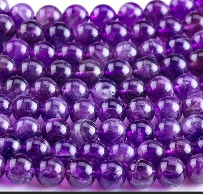 Améthyste sombre Perles de pierre semi-précieuse Pierres précieuses en vrac Pour la fabrication de bijoux