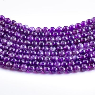 Améthyste sombre Perles de pierre semi-précieuse Pierres précieuses en vrac Pour la fabrication de bijoux