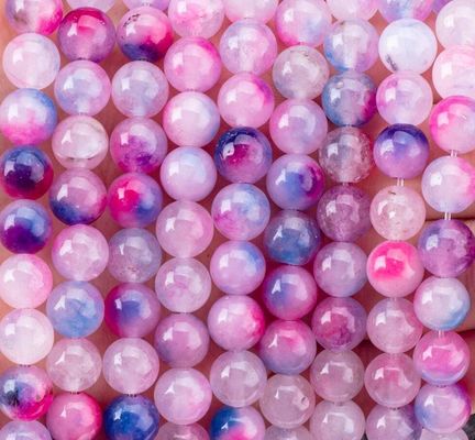 Agate d'orchidée à perles lâches, une pierre semi-précieuse pour la fabrication de bijoux