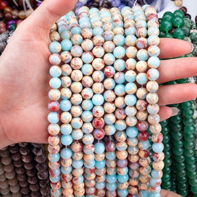 Pierre semi-précieuse Shoushan Pierre Jaspe Franges de perles lâches Peau de serpent Pierre pour la fabrication de bijoux bricolage
