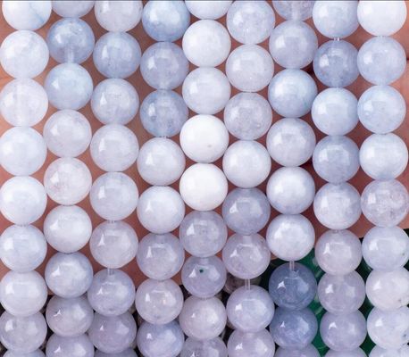 Pierre semi-précieuse Lumière Aquamarin Franges de perles lâches Cristal naturel Pierre précieuse pour la fabrication de bijoux bricolage