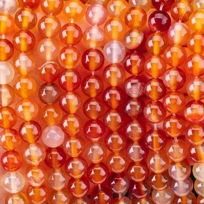 8 mm de pierre précieuse de quartz de feu Perles de pierre de cristal de guérison Perles pour la fabrication de bijoux