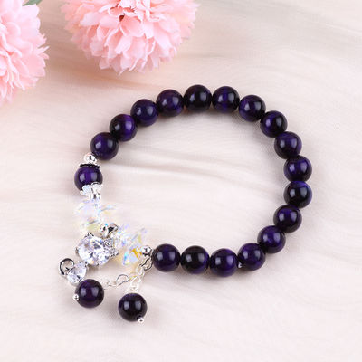 Des bracelets en pierre précieuse 8 mm en perles et en pierre précieuse