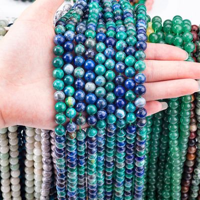 8 mm de perles de pierre précieuse de lapis-lazuli colorées pour la fabrication de bijoux