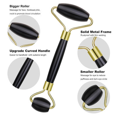 Obsidien noir, rouleau de jade en cristal naturel