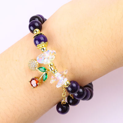 Bracelet à perles d'oeil de tigre 8 mm pour le port quotidien