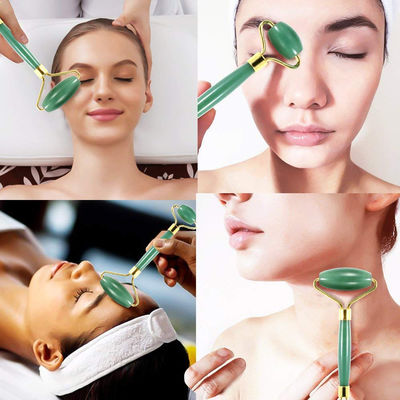 Massage du visage 100% cristallin naturel vert aventurine face rouleau de jade