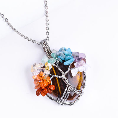 Collier de l'œil de tigre réglable