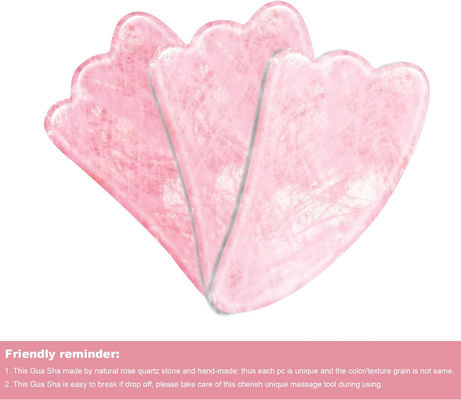 Planche à gratter en jade naturel au quartz rose en pierre de jade pour le visage