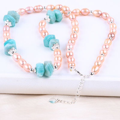 6 mm Perles d'eau douce Collier bijoux énergie de guérison