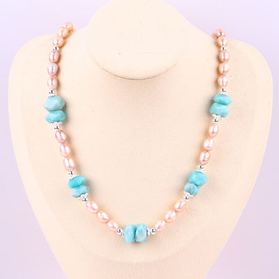6 mm Perles d'eau douce Collier bijoux énergie de guérison
