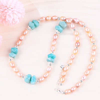 6 mm Perles d'eau douce Collier bijoux énergie de guérison