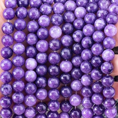8 mm de haute qualité clair violet galaxie agate perles de pierre précieuse de guérison perles de pierre de cristal pour la fabrication de bijoux