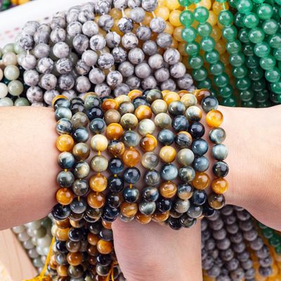 8 mm Rêve Tiger Eye Perles de pierre précieuse Pour la fabrication de bijoux