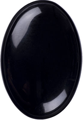 Obsidienne Noire Polissée Naturelle Pierre de Palme Obsidienne Noire Poche Anxiété Pierre précieuse Pour Réduire le Stress Décoration de la Maison