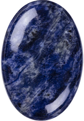 Sodalite naturelle polissée pierre de palme Sodalite pierre précieuse de poche Sodalite pierre d'inquiétude Pour soulager le stress Décoration de la maison