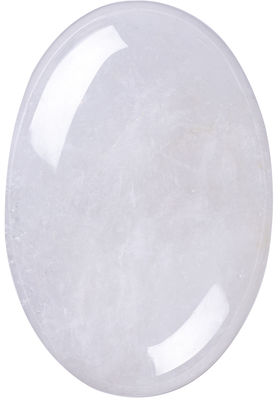 Pierre de palme de quartz clair naturel Unisexe Ovale Pierre de quartz clair Pour le Reiki L'énergie du chakra Méditation Libération de l' anxiété
