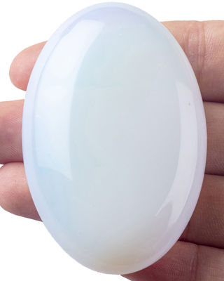 Opal naturel pierre de palme guérissante poche poli Opal pierres de roche ovales pierre d'inquiétude soulagement de l' anxiété