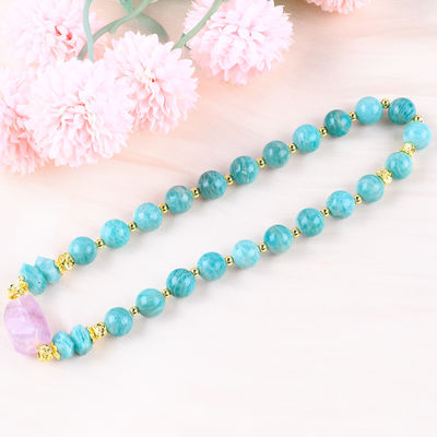 11MM 14MM Tianhe pierre Améthyste cristal pierre précieuse perles bracelets 2 couche
