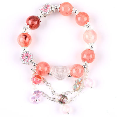 12 mm Afghanistan Jade Quartz Carving Crystal Chain Cercle Bracelet à perles