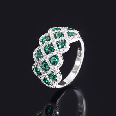 Rings de fiançailles en argent sterling en forme de fleur