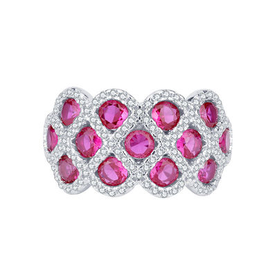 Rings de fiançailles en argent sterling en forme de fleur