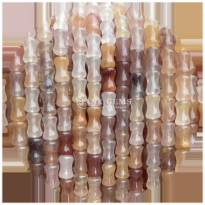 Joints de bambou en forme de pierre précieuse Perles lâches Pièces semi-précieuses pour la fabrication de bijoux