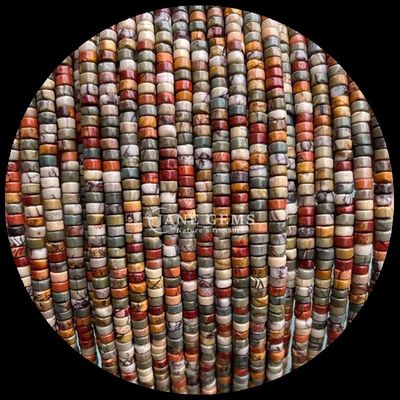 Des perles de pierres précieuses Labradorite / Turquoise rouge / Lapis Lazuli / Unakite Drum Forme de perles lâches pour l'énergie de guérison