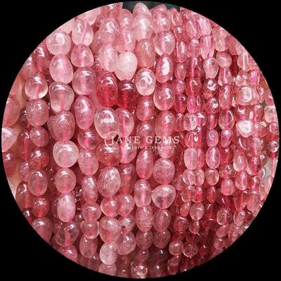 Pierre précieux de cristal naturel de forme irrégulière rose quartz / fraise quartz / améthyste / quartz clair