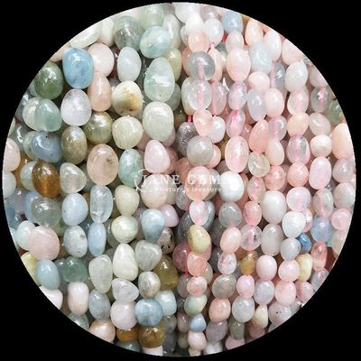 Perles de pierres précieuses de cristal naturel pierre précieuse de forme irrégulière fils de perles en vrac pour la fabrication de bijoux