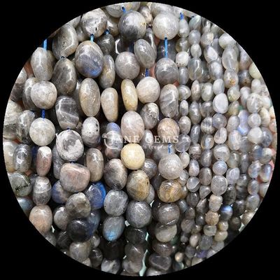 Perles de pierres précieuses de cristal naturel pierre précieuse de forme irrégulière fils de perles en vrac pour la fabrication de bijoux